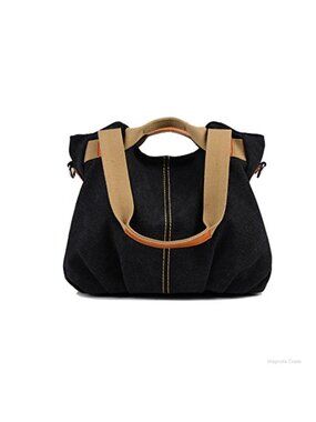 Vintage Canvas Hobo Shoulder Bag Adjustable Strap Tote Purse Women Casual